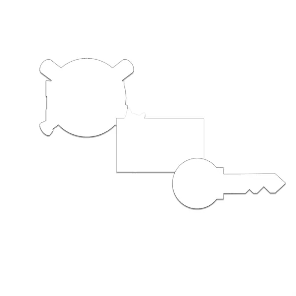 Customizable indoor magnet measuring 45 sq. inches with full color imprint.... from ASI 54040 Fey Promo / Magna-Tel by Fey