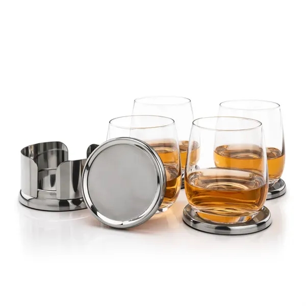The Baldoni Coasters & On-the-Rocks Set combines modern elegance with everyday... from ASI 84592 St Regis Group