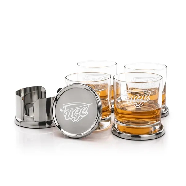 The Baldoni Coasters & On-the-Rocks Set combines modern elegance with everyday... from ASI 84592 St Regis Group