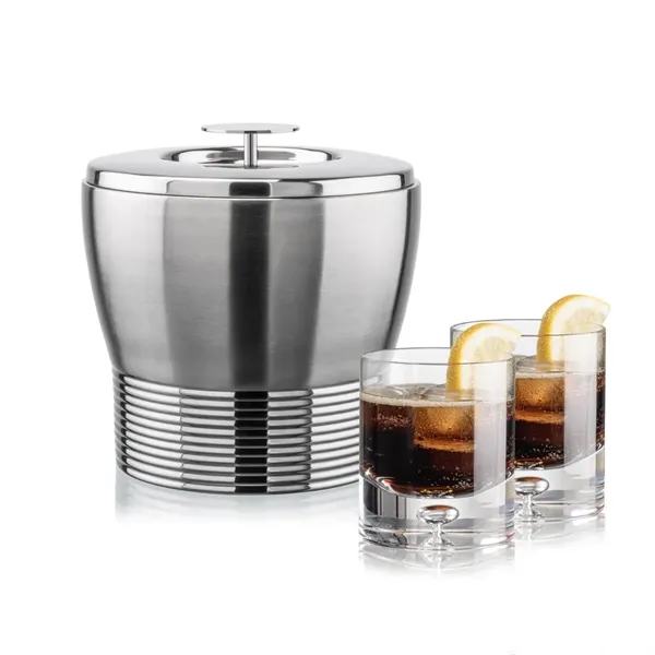 The Genoa Ice Bucket & On-the-Rocks Set is designed for effortless... from ASI 84592 St Regis Group