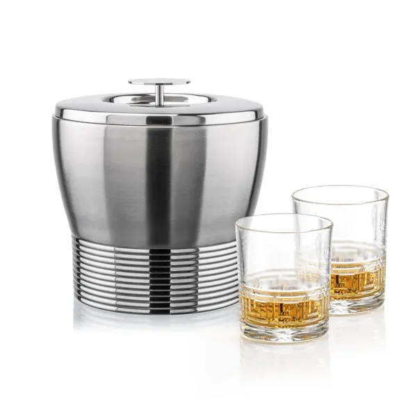 The Genoa Ice Bucket & On-the-Rocks Set is designed for effortless... from ASI 84592 St Regis Group