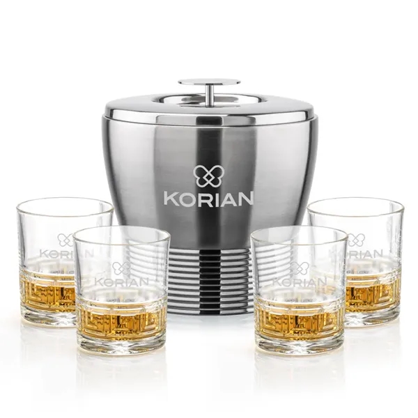 The Genoa Ice Bucket & On-the-Rocks Set is designed for effortless... from ASI 84592 St Regis Group