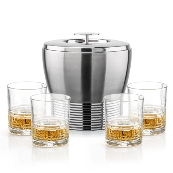 The Genoa Ice Bucket & On-the-Rocks Set is designed for effortless... from ASI 84592 St Regis Group