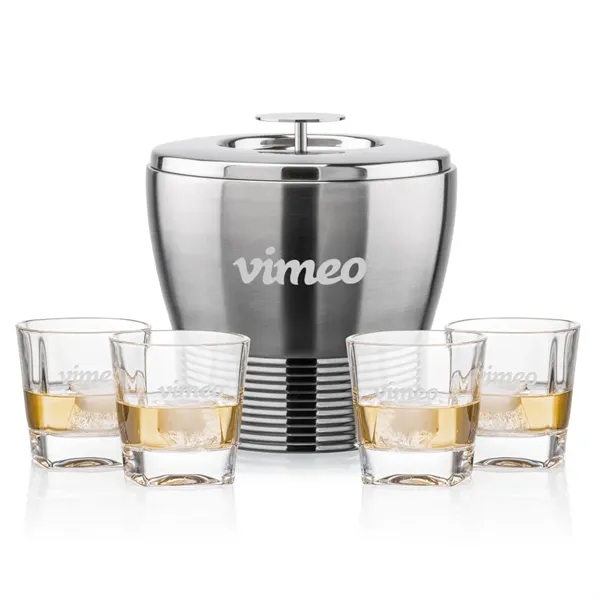 The Genoa Ice Bucket & On-the-Rocks Set is designed for effortless... from ASI 84592 St Regis Group