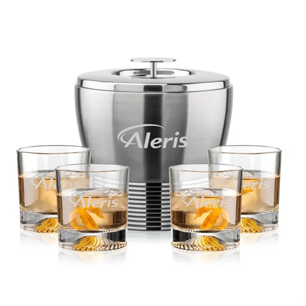 The Genoa Ice Bucket & On-the-Rocks Set is designed for effortless... from ASI 84592 St Regis Group