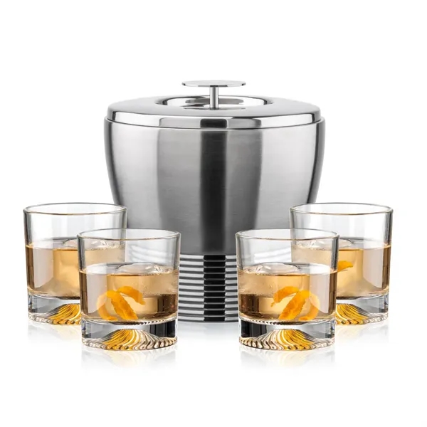 The Genoa Ice Bucket & On-the-Rocks Set is designed for effortless... from ASI 84592 St Regis Group