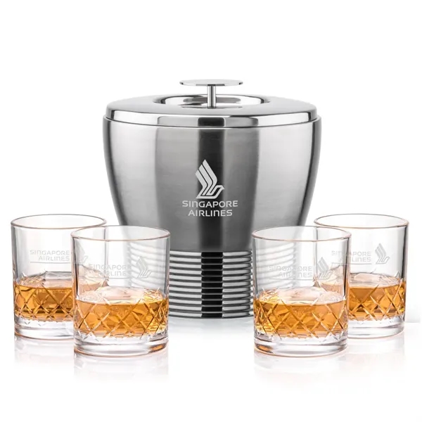 The Genoa Ice Bucket & On-the-Rocks Set is designed for effortless... from ASI 84592 St Regis Group
