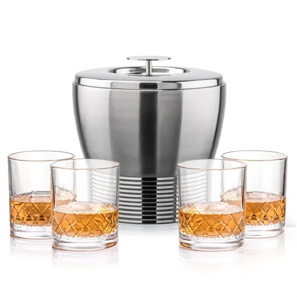 The Genoa Ice Bucket & On-the-Rocks Set is designed for effortless... from ASI 84592 St Regis Group