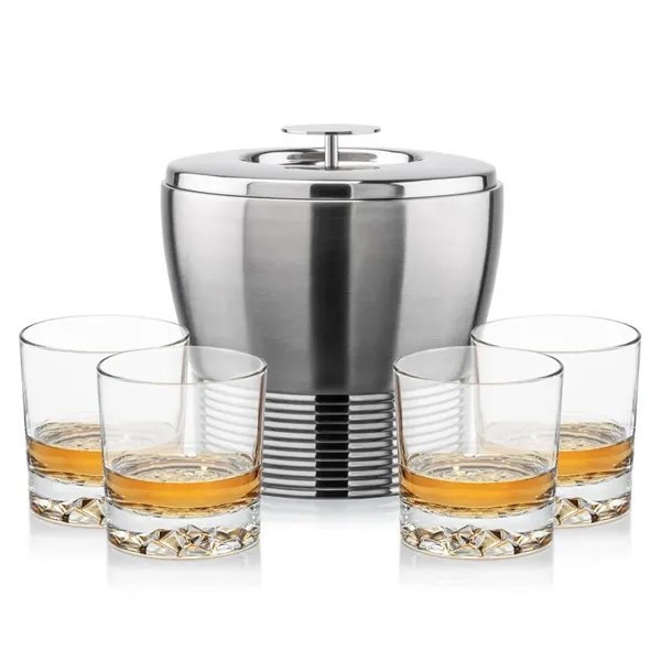 The Genoa Ice Bucket & On-the-Rocks Set is designed for effortless... from ASI 84592 St Regis Group