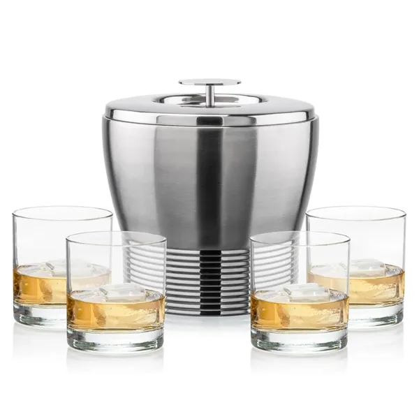 The Genoa Ice Bucket & On-the-Rocks Set is designed for effortless... from ASI 84592 St Regis Group