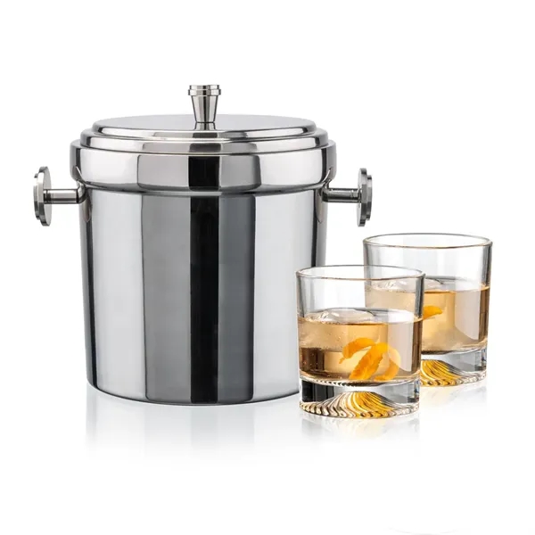 The Milano Ice Bucket & On-the-Rocks Glasses Set delivers a clean,... from ASI 84592 St Regis Group