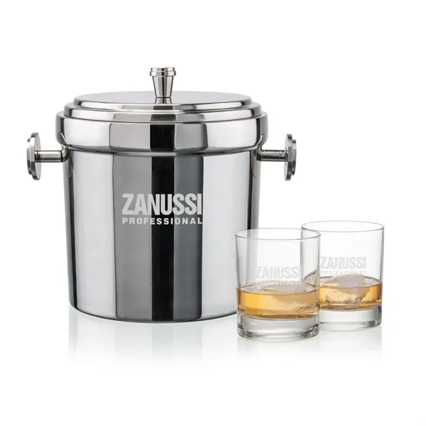 The Milano Ice Bucket & On-the-Rocks Glasses Set delivers a clean,... from ASI 84592 St Regis Group