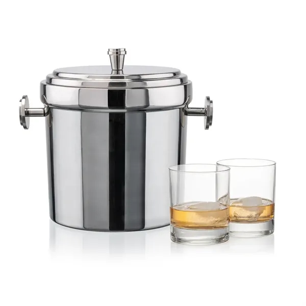 The Milano Ice Bucket & On-the-Rocks Glasses Set delivers a clean,... from ASI 84592 St Regis Group