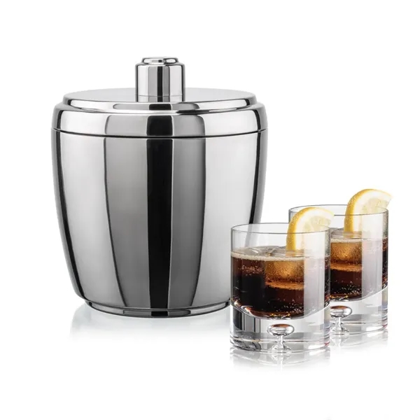 The Pescara Ice Bucket & On-the-Rocks Set combines modern style with... from ASI 84592 St Regis Group