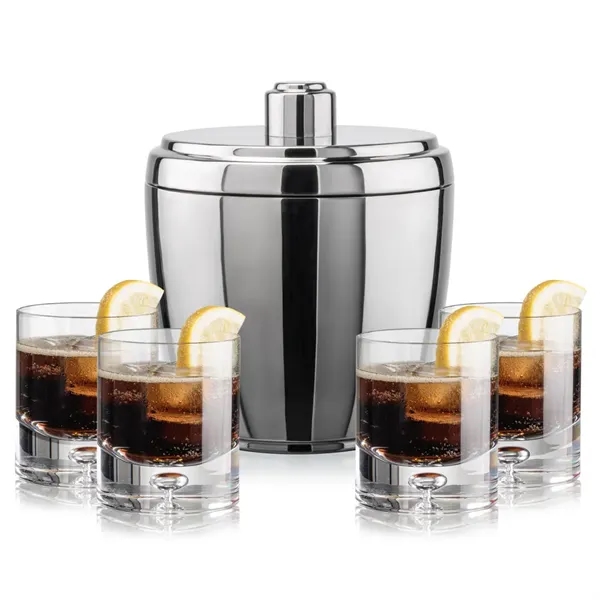 The Pescara Ice Bucket & On-the-Rocks Set combines modern style with... from ASI 84592 St Regis Group