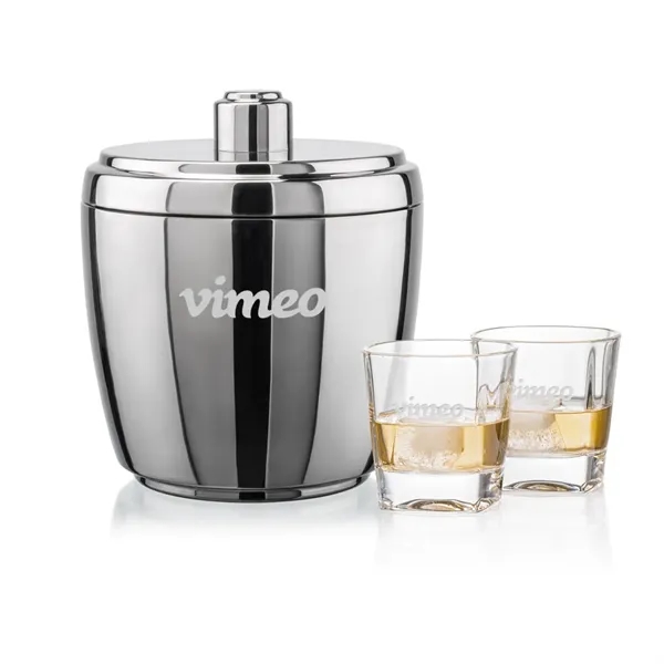 The Pescara Ice Bucket & On-the-Rocks Set combines modern style with... from ASI 84592 St Regis Group