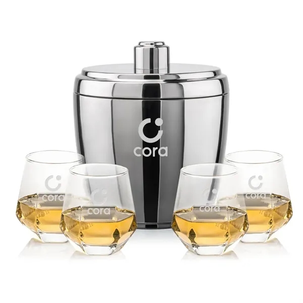 The Pescara Ice Bucket & On-the-Rocks Set combines modern style with... from ASI 84592 St Regis Group
