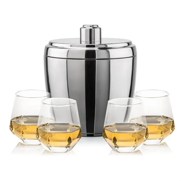 The Pescara Ice Bucket & On-the-Rocks Set combines modern style with... from ASI 84592 St Regis Group