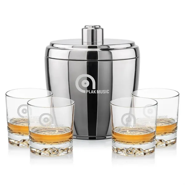 The Pescara Ice Bucket & On-the-Rocks Set combines modern style with... from ASI 84592 St Regis Group