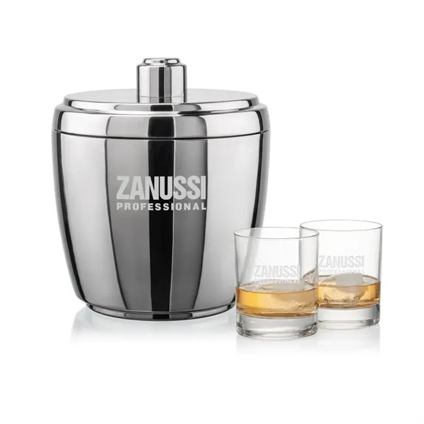The Pescara Ice Bucket & On-the-Rocks Set combines modern style with... from ASI 84592 St Regis Group