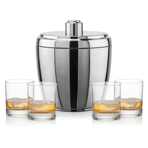 The Pescara Ice Bucket & On-the-Rocks Set combines modern style with... from ASI 84592 St Regis Group