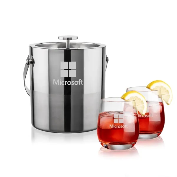 The Catania Ice Bucket with On-the-Rocks Set brings refined style and... from ASI 84592 St Regis Group