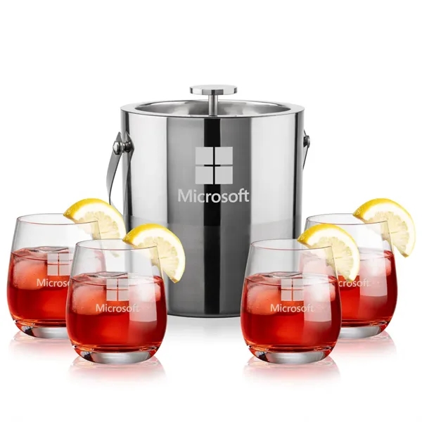 The Catania Ice Bucket with On-the-Rocks Set brings refined style and... from ASI 84592 St Regis Group