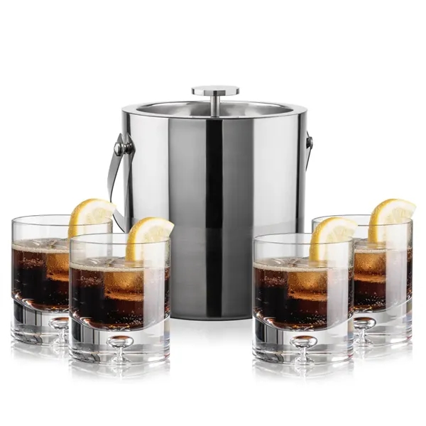 The Catania Ice Bucket with On-the-Rocks Set brings refined style and... from ASI 84592 St Regis Group