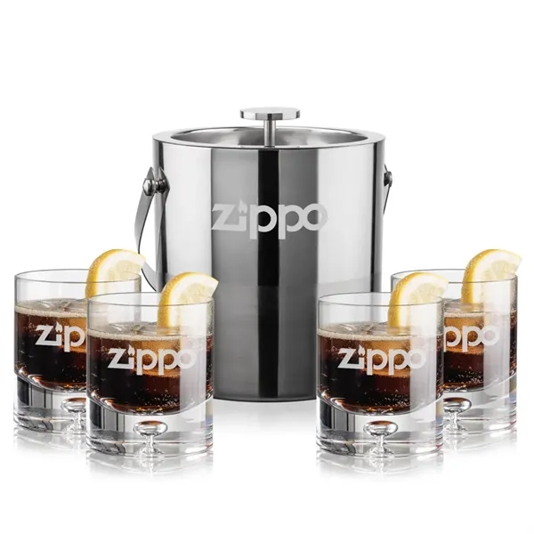 The Catania Ice Bucket with On-the-Rocks Set brings refined style and... from ASI 84592 St Regis Group