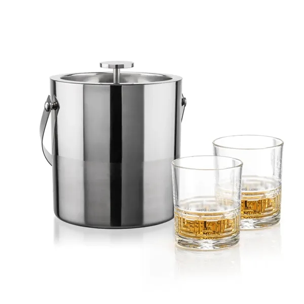 The Catania Ice Bucket with On-the-Rocks Set brings refined style and... from ASI 84592 St Regis Group
