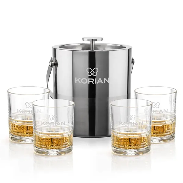The Catania Ice Bucket with On-the-Rocks Set brings refined style and... from ASI 84592 St Regis Group