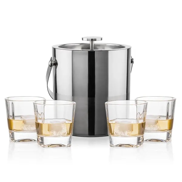 The Catania Ice Bucket with On-the-Rocks Set brings refined style and... from ASI 84592 St Regis Group