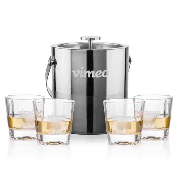 The Catania Ice Bucket with On-the-Rocks Set brings refined style and... from ASI 84592 St Regis Group