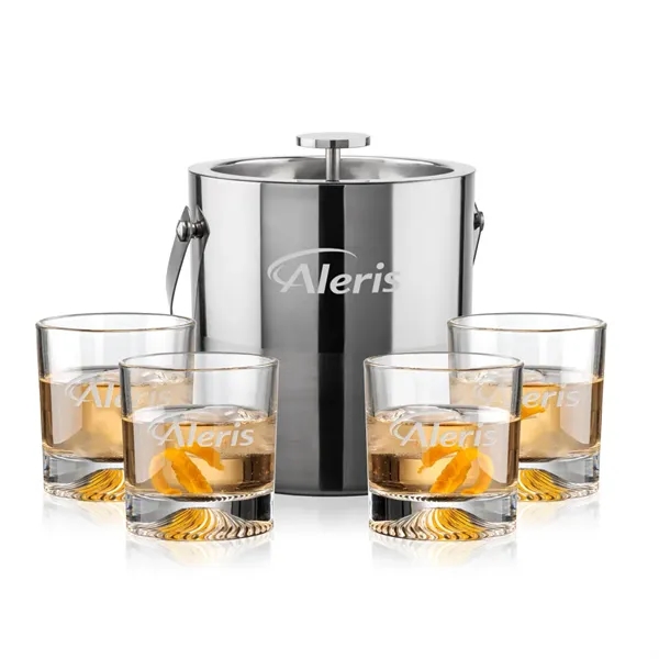 The Catania Ice Bucket with On-the-Rocks Set brings refined style and... from ASI 84592 St Regis Group
