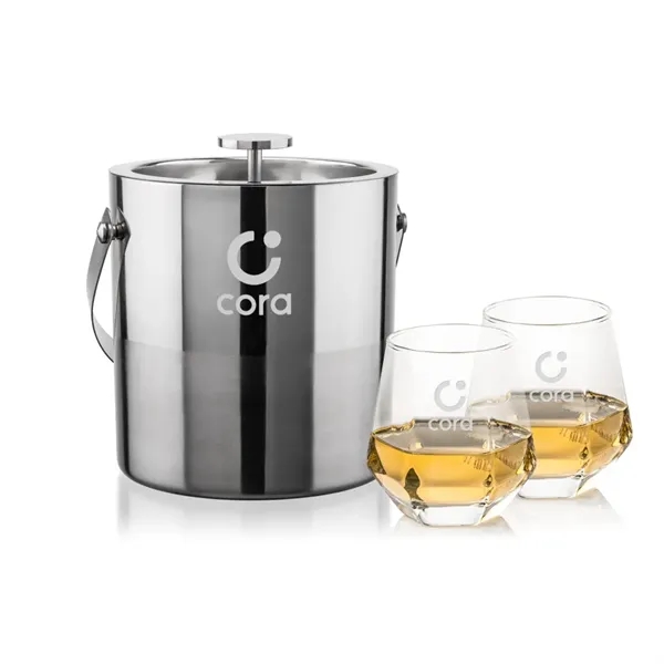 The Catania Ice Bucket with On-the-Rocks Set brings refined style and... from ASI 84592 St Regis Group