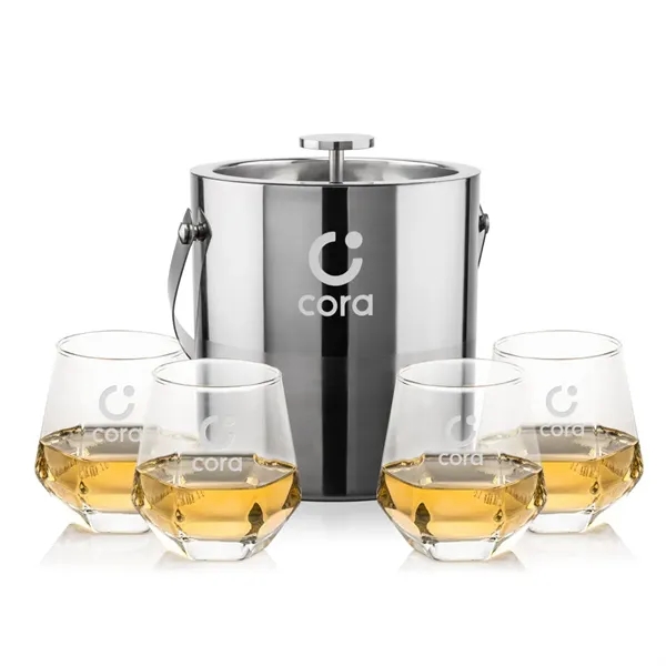 The Catania Ice Bucket with On-the-Rocks Set brings refined style and... from ASI 84592 St Regis Group