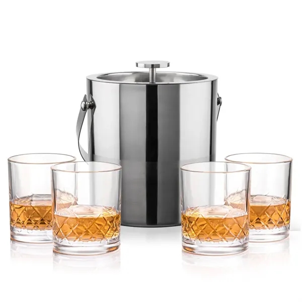 The Catania Ice Bucket with On-the-Rocks Set brings refined style and... from ASI 84592 St Regis Group