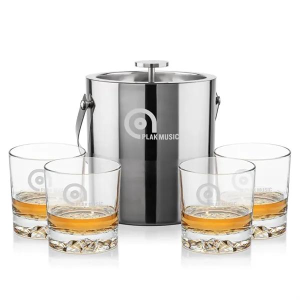 The Catania Ice Bucket with On-the-Rocks Set brings refined style and... from ASI 84592 St Regis Group