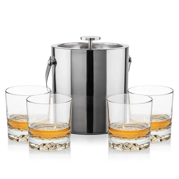 The Catania Ice Bucket with On-the-Rocks Set brings refined style and... from ASI 84592 St Regis Group