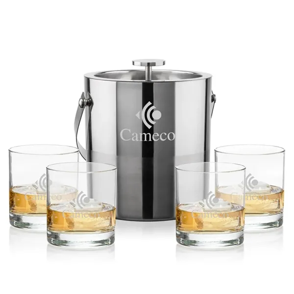 The Catania Ice Bucket with On-the-Rocks Set brings refined style and... from ASI 84592 St Regis Group