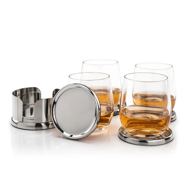 The Baldoni Coasters & On-the-Rocks Set combines modern elegance with everyday... from ASI 84592 St Regis Group