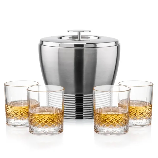 The Genoa Ice Bucket & On-the-Rocks Set is designed for effortless... from ASI 84592 St Regis Group