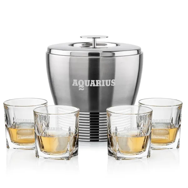 The Genoa Ice Bucket & On-the-Rocks Set is designed for effortless... from ASI 84592 St Regis Group