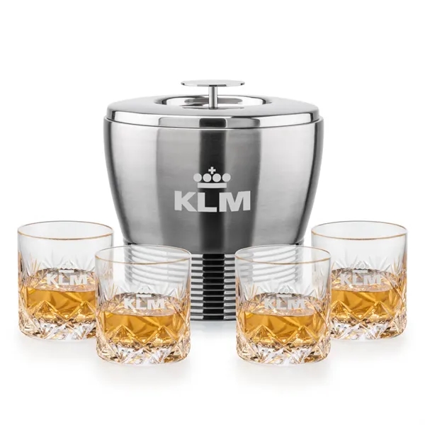 The Genoa Ice Bucket & On-the-Rocks Set is designed for effortless... from ASI 84592 St Regis Group