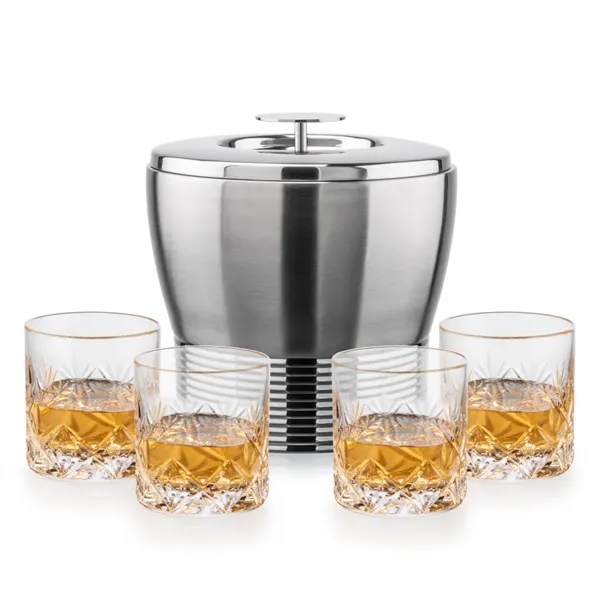 The Genoa Ice Bucket & On-the-Rocks Set is designed for effortless... from ASI 84592 St Regis Group