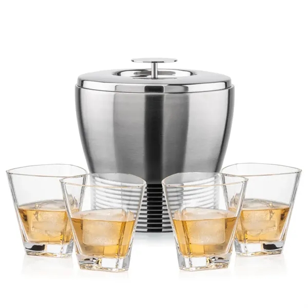 The Genoa Ice Bucket & On-the-Rocks Set is designed for effortless... from ASI 84592 St Regis Group