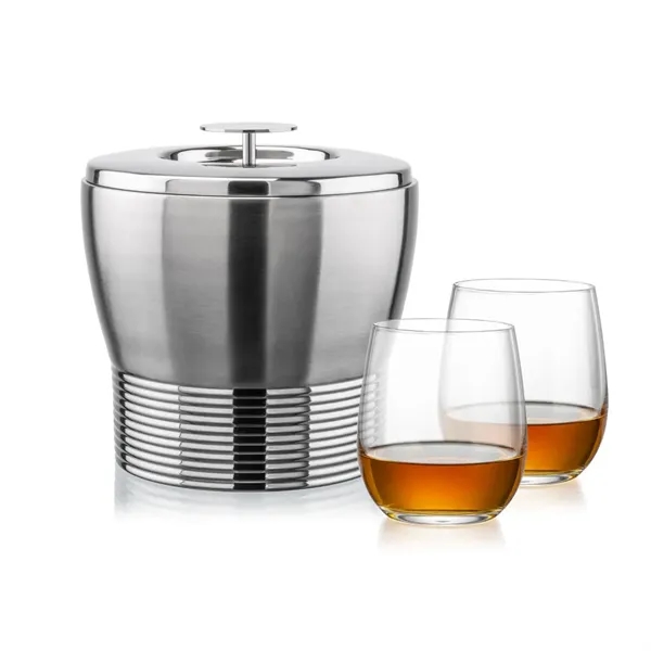 The Genoa Ice Bucket & On-the-Rocks Set is designed for effortless... from ASI 84592 St Regis Group