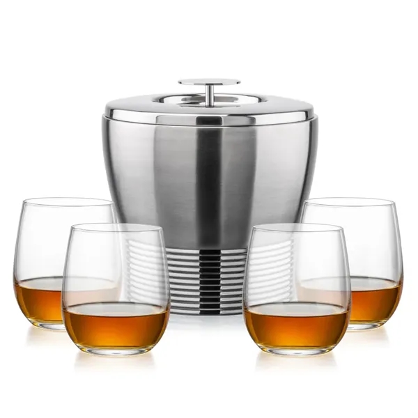 The Genoa Ice Bucket & On-the-Rocks Set is designed for effortless... from ASI 84592 St Regis Group