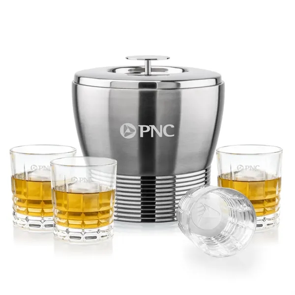 The Genoa Ice Bucket & On-the-Rocks Set is designed for effortless... from ASI 84592 St Regis Group