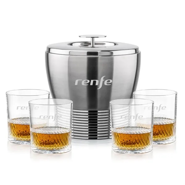 The Genoa Ice Bucket & On-the-Rocks Set is designed for effortless... from ASI 84592 St Regis Group